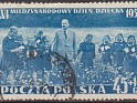 Poland 1954 Characters 45+15 GR Blue Scott B74. Polonia B74. Uploaded by susofe